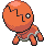 Sprite Animado Trapinch Blanco Negro