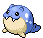 Sprite Animado Spheal Blanco Negro