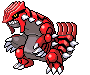 Sprite Animado Groudon Blanco Negro