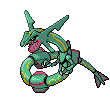 Sprite Animado Rayquaza Blanco Negro