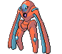 Sprite Animado Deoxys Blanco Negro