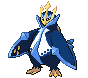 Sprite Animado Empoleon Blanco Negro