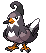 Sprite Animado Staravia Blanco Negro