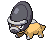 Sprite Animado Shieldon Blanco Negro