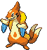 Sprite Animado Floatzel Blanco Negro