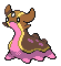 Sprite Animado Gastrodon Blanco Negro