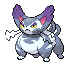 Sprite Animado Purugly Blanco Negro