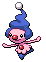 Sprite Animado Mime Jr. Blanco Negro