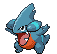 Sprite Animado Gible Blanco Negro