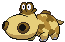 Sprite Animado Hippopotas Blanco Negro