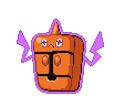 Sprite Animado Rotom Blanco Negro