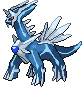 Sprite Animado Dialga Blanco Negro