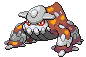 Sprite Animado Heatran Blanco Negro