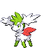Sprite Animado Shaymin Blanco Negro