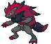 Sprite Animado Zoroark Blanco Negro