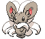 Sprite Animado Cinccino Blanco Negro