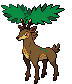 Sprite Animado Sawsbuck Blanco Negro