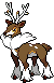 Sprite Animado Sawsbuck Blanco Negro