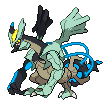 Sprite Animado Kyurem Blanco Negro