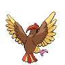 Sprite Animado Pidgeotto Blanco Negro