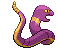 Sprite Animado Ekans Blanco Negro