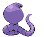 Sprite Animado Arbok Blanco Negro