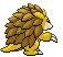Sprite Animado Sandslash Blanco Negro