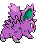 Sprite Animado Nidoran♂ Blanco Negro