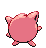 Sprite Animado Jigglypuff Blanco Negro
