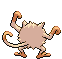 Sprite Animado Mankey Blanco Negro