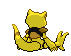 Sprite Animado Abra Blanco Negro