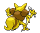 Sprite Animado Kadabra Blanco Negro