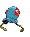 Sprite Animado Tentacool Blanco Negro
