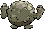 Sprite Animado Graveler Blanco Negro