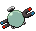 Sprite Animado Magnemite Blanco Negro