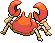 Sprite Animado Krabby Blanco Negro