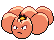 Sprite Animado Exeggcute Blanco Negro