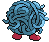 Sprite Animado Tangela Blanco Negro