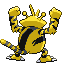 Sprite Animado Electabuzz Blanco Negro