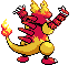 Sprite Animado Magmar Blanco Negro