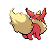 Sprite Animado Flareon Blanco Negro