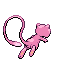 Sprite Animado Mew Blanco Negro