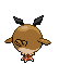 Sprite Animado Hoothoot Blanco Negro