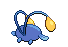 Sprite Animado Chinchou Blanco Negro
