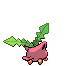 Sprite Animado Hoppip Blanco Negro