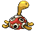 Sprite Animado Shuckle Blanco Negro