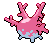 Sprite Animado Corsola Blanco Negro