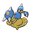 Sprite Animado Hitmontop Blanco Negro