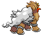 Sprite Animado Entei Blanco Negro