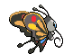 Sprite Animado Beautifly Blanco Negro